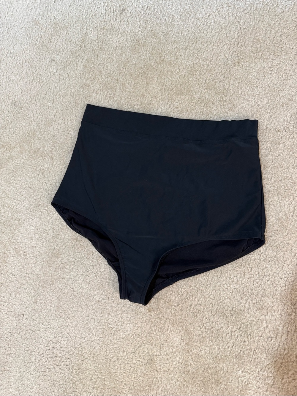 Lane Bryant Black High-Waist Swim Bottoms